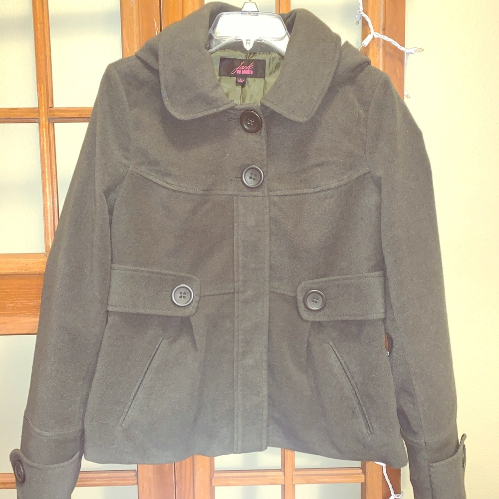 LN Jack by BB Dakota Army Green Jacket with Hood